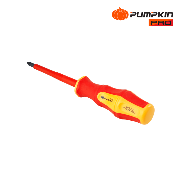 ไขควง Pumpkin # 17177 หัวแฉก 4" VDE1000V Xtreme PH2-100