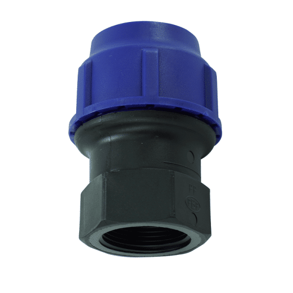 ข้อต่อเกลียวใน HDPE 20 mm ชนิดขันล็อค เกลียว 1/2"