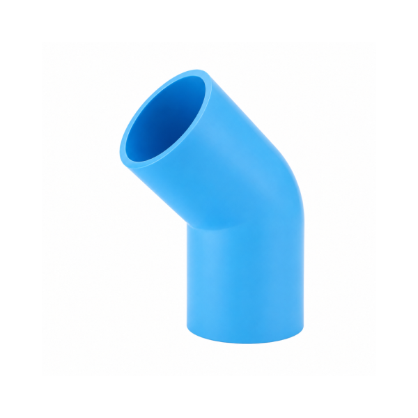 ข้องอหนา 45 PVC (ฟ้า) 4"