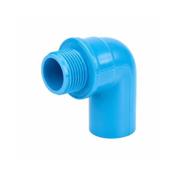 ข้องอเกลียวนอก PVC (ฟ้า) 3/4" x 3/4"