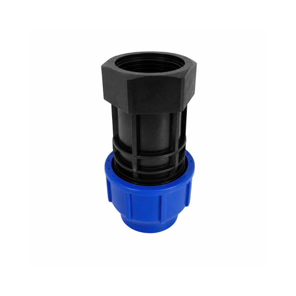 ข้องอเกลียวใน HDPE ชนิดขันล็อคขนาด 40 mm x 1 1/4"
