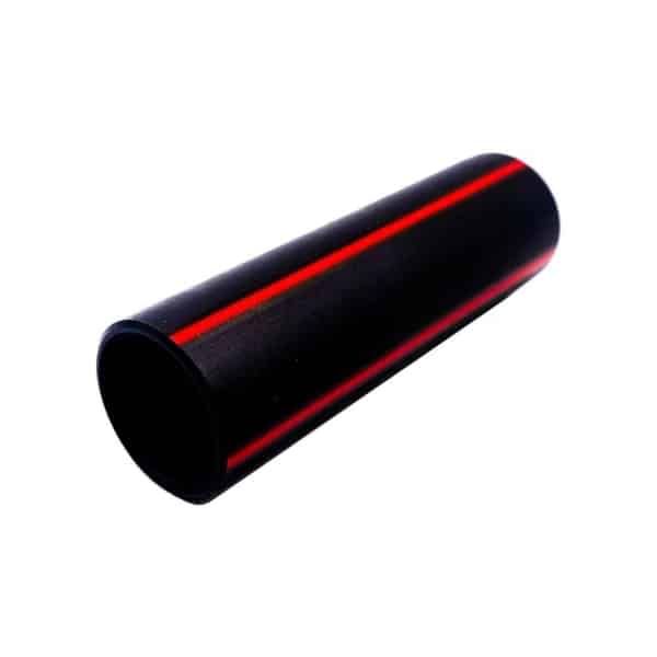 ข้อต่อตรง HDPE ชนิดสวม 90 mm. คาดส้มงานไฟฟ้า