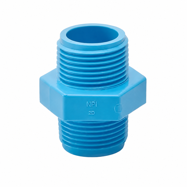 นิปเปิ้ล PVC (ฟ้า) 3/4 "